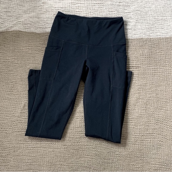 Navy Blue Yogalicious Lux High Waist Leggings - Picture 5 of 10